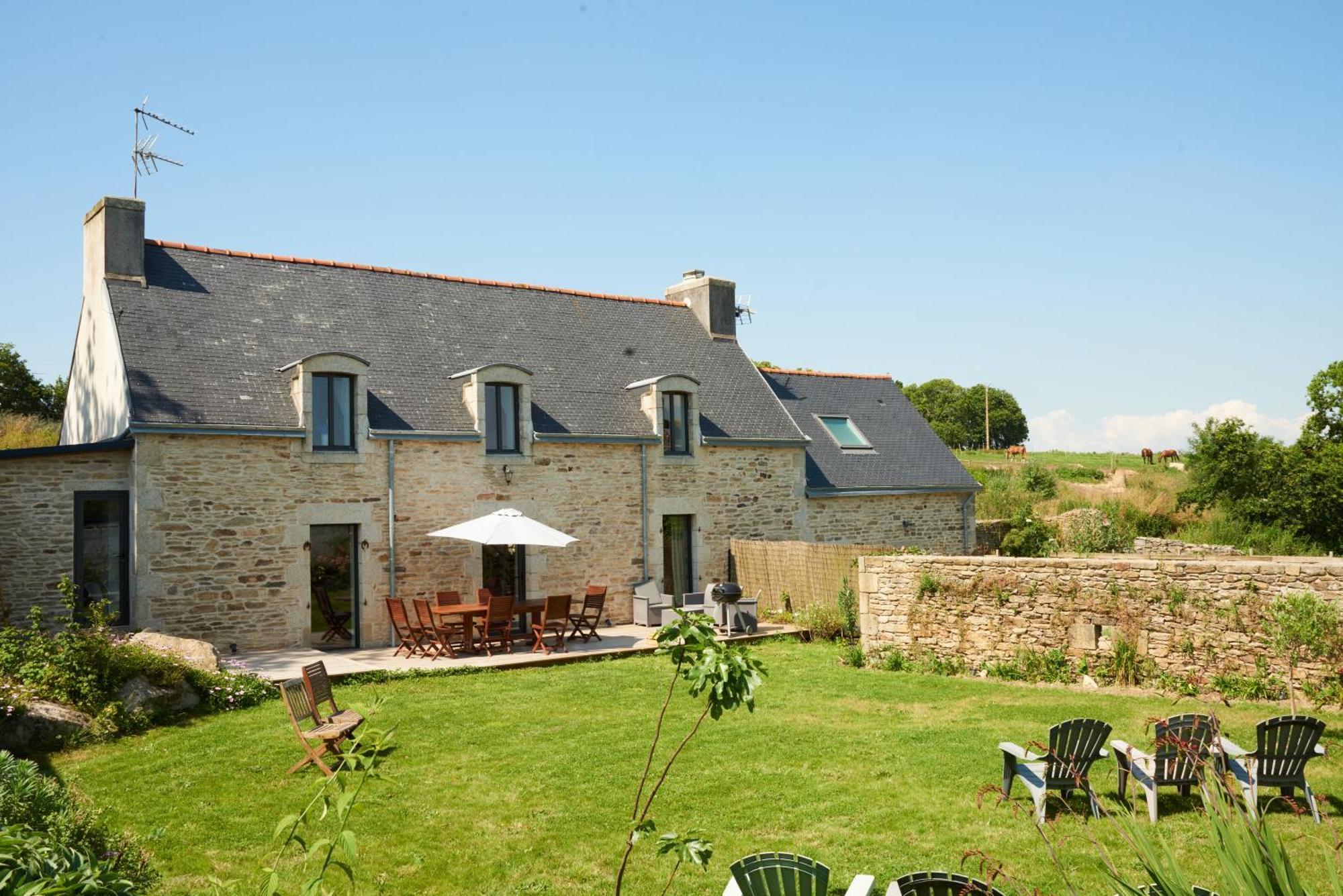 Les Ecuries Du Nevez Villa Plonéour-Lanvern Exterior foto